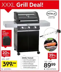XXXLutz Rösle gasgrill „videro g3 pure“ Angebot