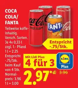 Lidl Coca cola zero sugar Angebot