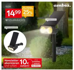 XXXLutz Ambia garden solarleuchte „spotlight“ Angebot