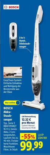 Lidl Bosch akku-staubsauger Angebot