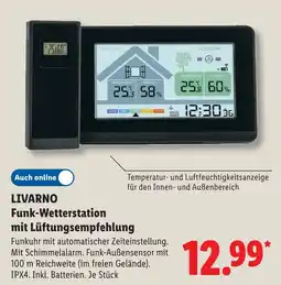 Lidl Livarno funk-wetterstation mit lüftungsempfehlung Angebot