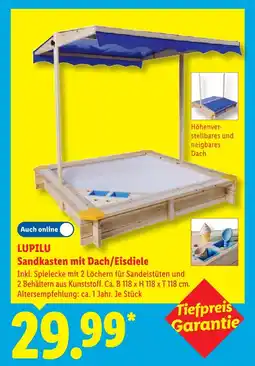 Lidl Lupilu sandkasten mit dach/eisdiele Angebot