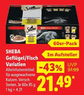 Lidl Sheba geflügel/fisch variation Angebot