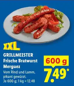 Lidl Grillmeister frische bratwurst merguez Angebot