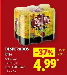 Lidl Desperados original Angebot