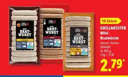 Lidl Grillmeister mini-bratwürste käse-bacon Angebot