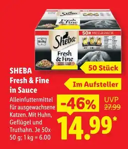 Lidl Sheba fresh & fine in sauce Angebot