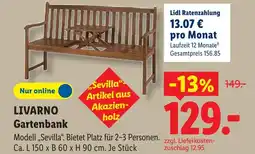 Lidl Livarno gartenbank sevilla Angebot
