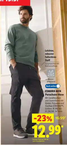 Lidl Esmara men parachute-hose Angebot