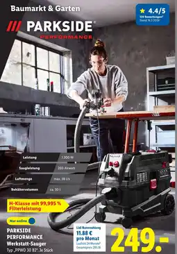 Lidl Parkside parkside performance werkstatt-sauger Angebot
