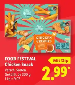 Lidl Food festival chicken snack Angebot