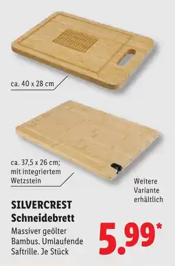 Lidl Silvercrest schneidebrett Angebot
