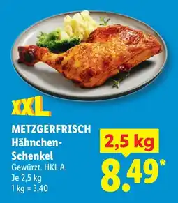 Lidl Metzgerfrisch hähnchen-schenkel Angebot