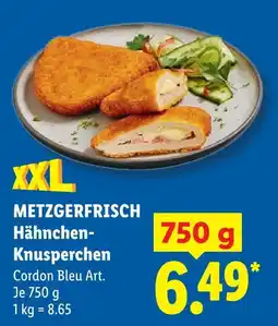 Lidl Metzgerfrisch hähnchen-knusperchen cordon bleu art Angebot