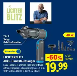 Lidl Lichterblitz akku-handstaubsauger Angebot