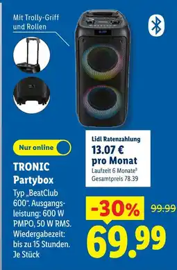 Lidl Tronic partybox Angebot