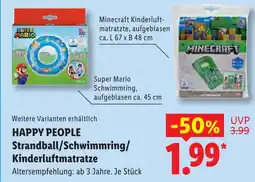 Lidl Happy people minecraft kinderluftmatratze Angebot