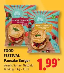Lidl Food festival pancake burger erdbeere Angebot