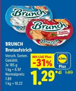 Lidl Brunch brotaufstrich Angebot