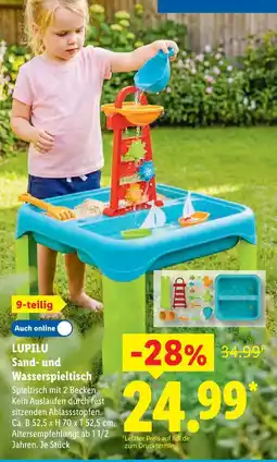 Lidl Lupilu sand- und wasserspieltisch Angebot