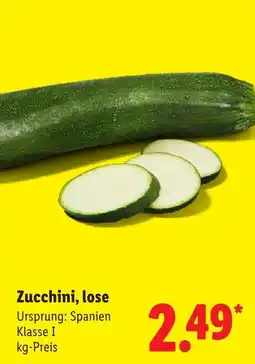 Lidl Zucchini, lose Angebot
