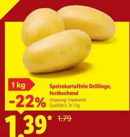 Lidl Speisekartoffeln drillinge, festkochend Angebot