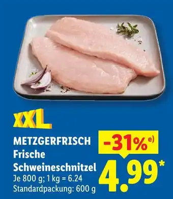 Lidl Metzgerfrisch frische schweineschnitzel Angebot