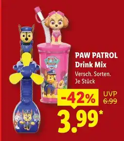 Lidl Paw patrol drink mix Angebot