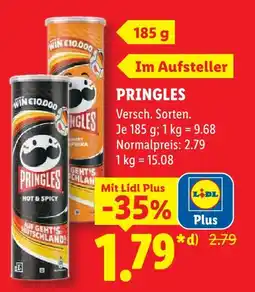 Lidl Pringles hot & spicy Angebot
