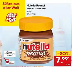 Netto Marken-Discount Nutella nutella peanut Angebot