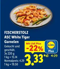 Lidl Fischerstolz asc white tiger garnelen Angebot