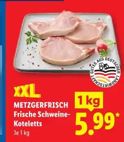 Lidl Metzgerfrisch frische schweine-koteletts Angebot