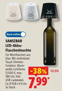 Lidl Sansibar led-akku-flaschenleuchte Angebot