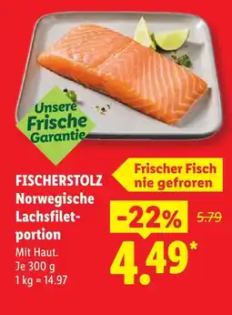 Lidl Fischerstolz norwegische lachsfilet-portion Angebot
