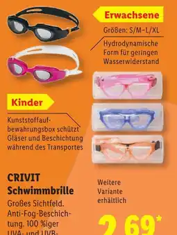 Lidl Crivit schwimmbrille erwachsene Angebot