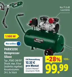 Lidl Parkside kompressor silent Angebot