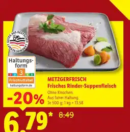 Lidl Metzgerfrisch frisches rinder-suppenfleisch Angebot