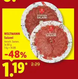 Lidl Wiltmann pfeffer salami Angebot