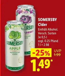 Lidl Somersby apple classic refreshing cider Angebot