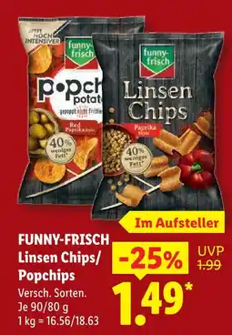Lidl Funny-frisch linsen chips paprika style Angebot