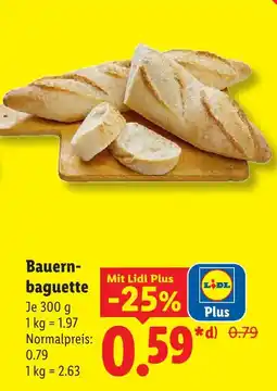 Lidl Bauernbaguette Angebot