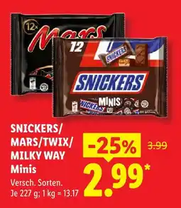 Lidl Snickers minis Angebot