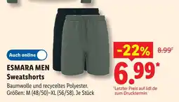 Lidl Esmara men sweatshorts Angebot