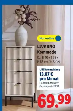 Lidl Livarno kommode Angebot