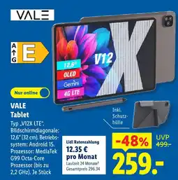 Lidl Vale tablet v12x lte Angebot