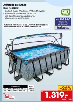Netto Marken-Discount Exit toys aufstellpool stone Angebot
