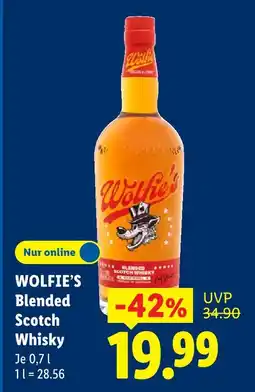 Lidl Wolfie's blended scotch whisky Angebot