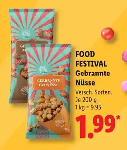 Lidl Food festival gebrannte erdnüsse Angebot