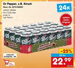 Netto Marken-Discount Dr pepper dr pepper, z.b. kirsch Angebot