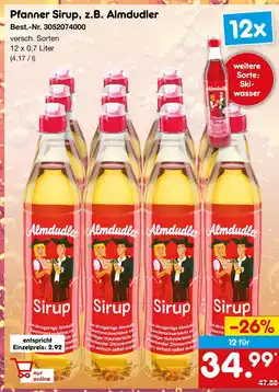 Netto Marken-Discount Almdudler pfanner sirup Angebot